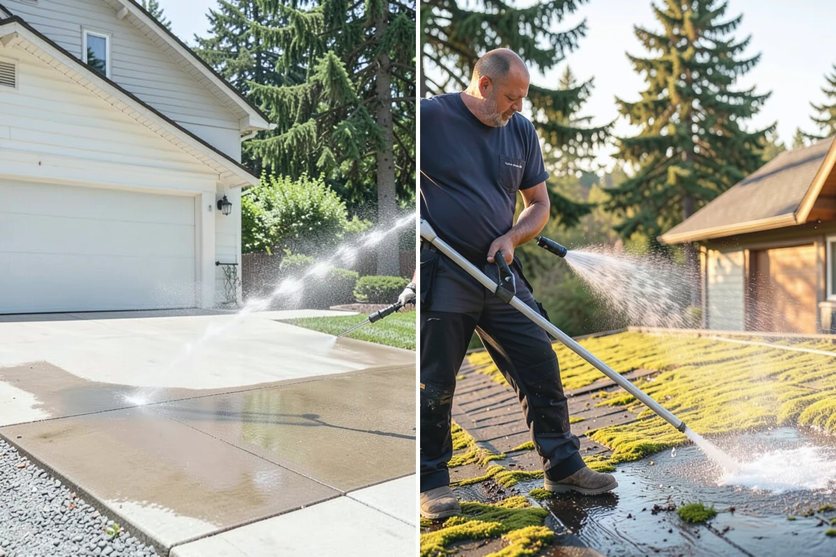 House Washing in Des Moines, King County, WA - Inspect siding type and note delicate areas like vents and light fixtures