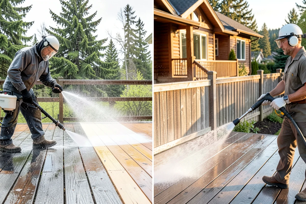House Washing in DuPont, Pierce County, WA - Inspect siding type and note delicate areas like vents and light fixtures