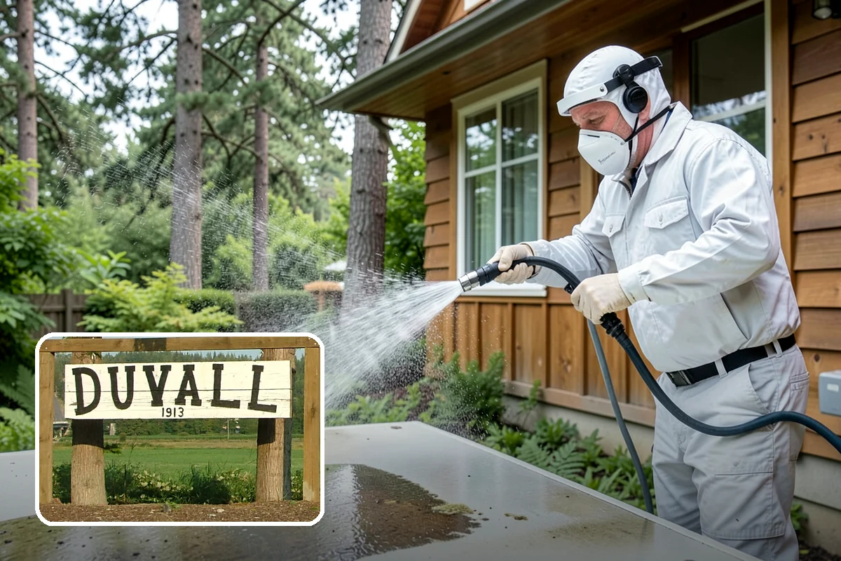 House Washing in Duvall, King County, WA - Removes the tell-tale green sheen that shade and moisture create