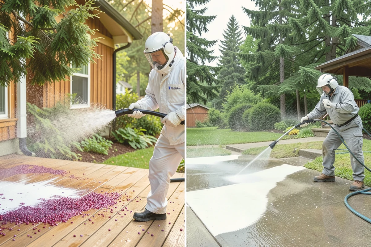 House Washing in Edmonds, Snohomish County, WA - Inspect siding type and note delicate areas like vents and light fixtures