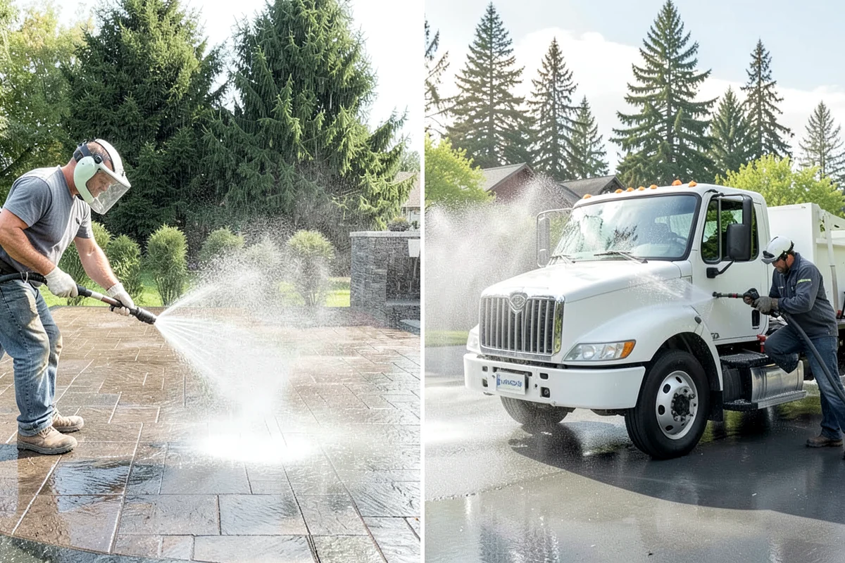 House Washing in Fircrest, Pierce County, WA - Inspect siding type and note delicate areas like vents and light fixtures