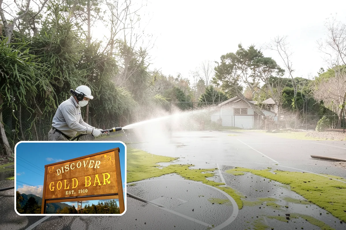 House Washing in Gold Bar, Snohomish County, WA - Removes the tell-tale green sheen that shade and moisture create