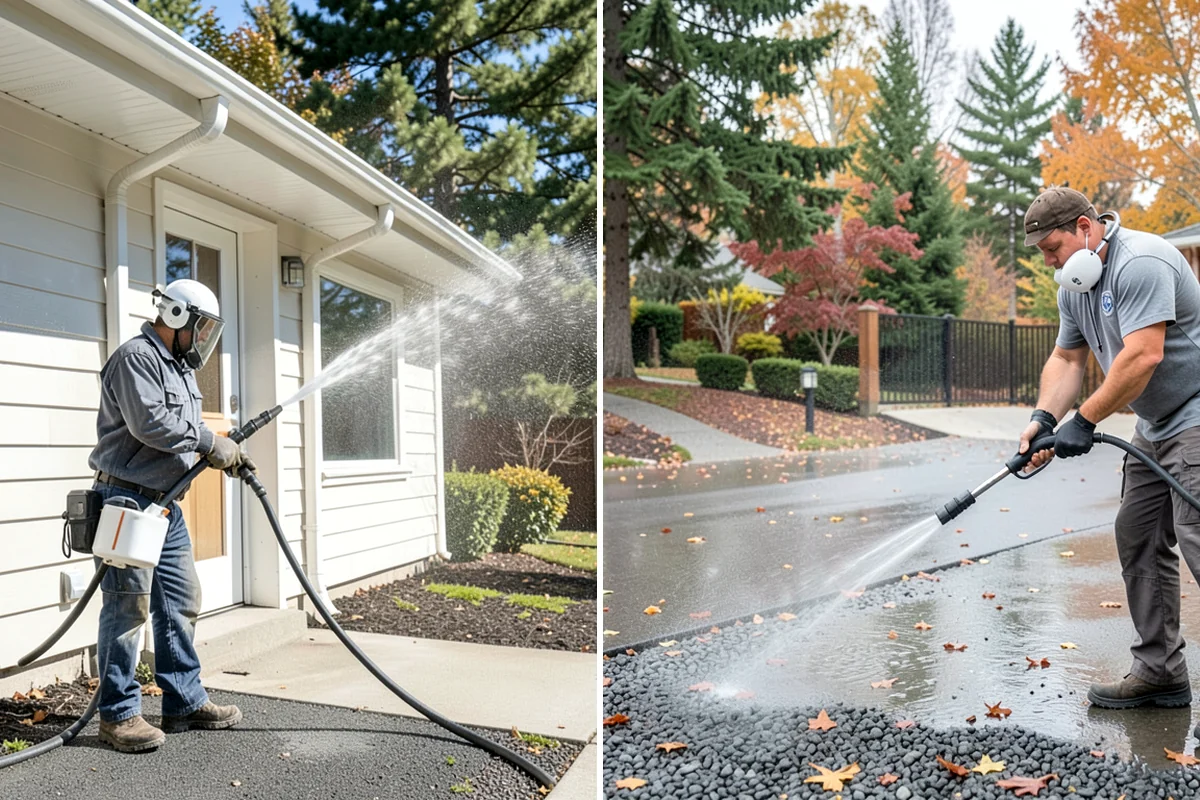 House Washing in Hunts Point, King County, WA - Inspect siding type and note delicate areas like vents and light fixtures