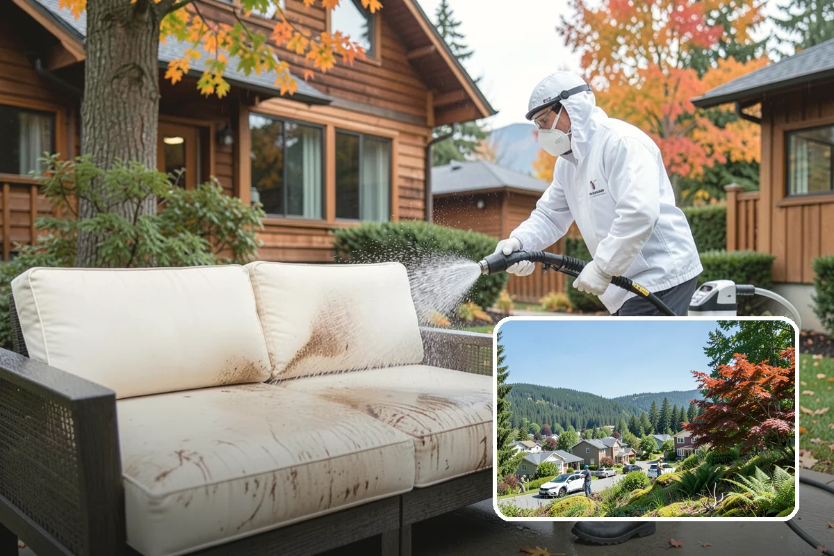 House Washing in Index, Snohomish County, WA - Removes the tell-tale green sheen that shade and moisture create