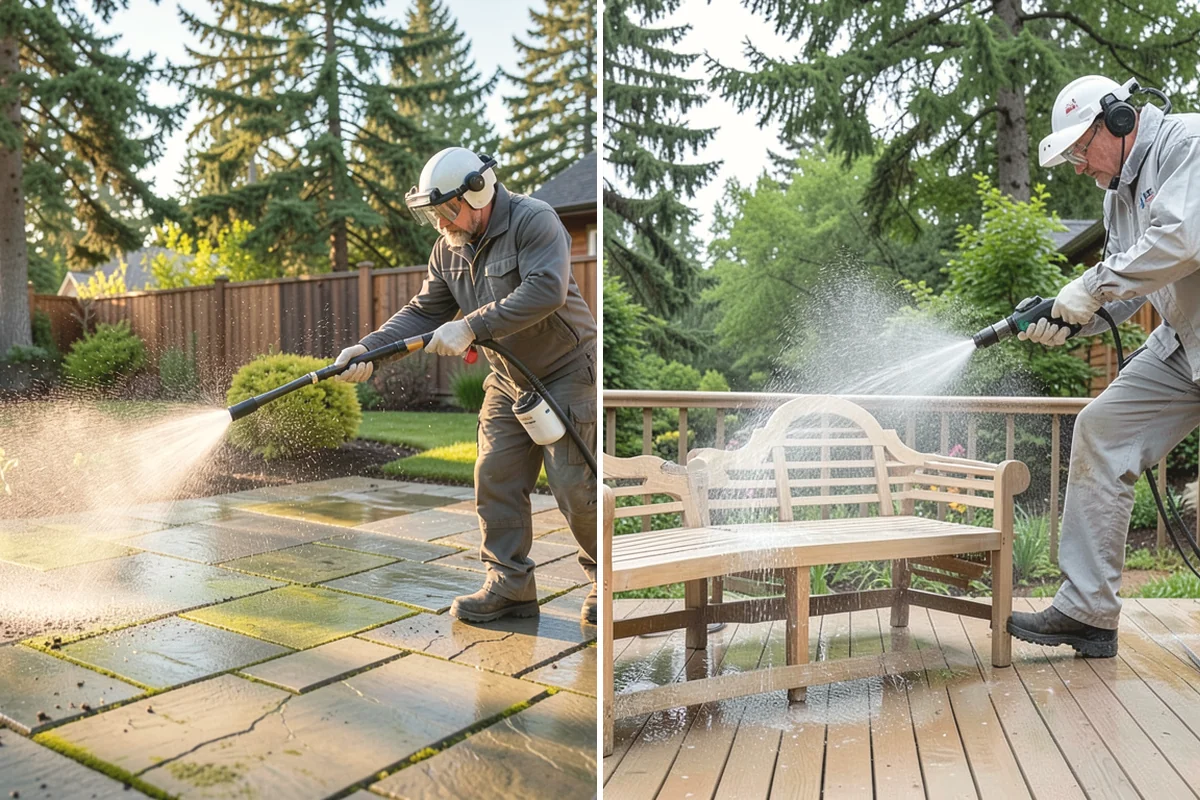 House Washing in Issaquah, King County, WA - Inspect siding type and note delicate areas like vents and light fixtures