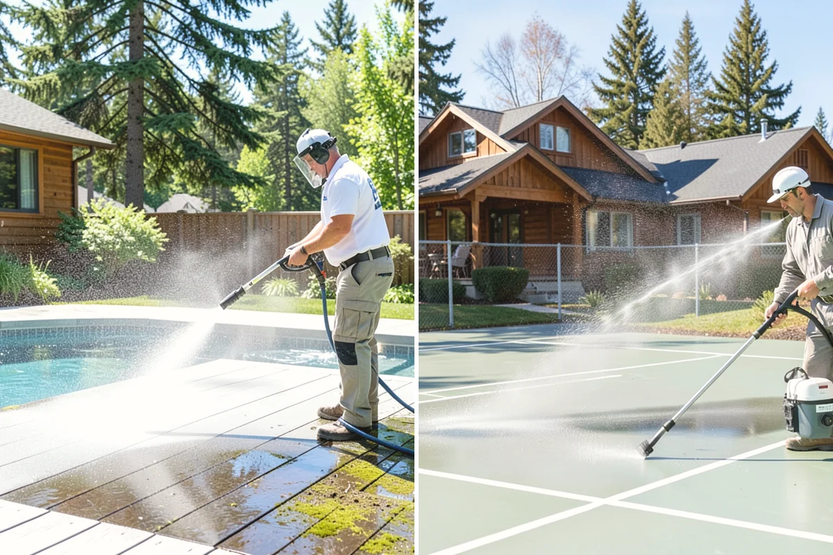 House Washing in La Conner, Skagit County, WA - Inspect siding type and note delicate areas like vents and light fixtures