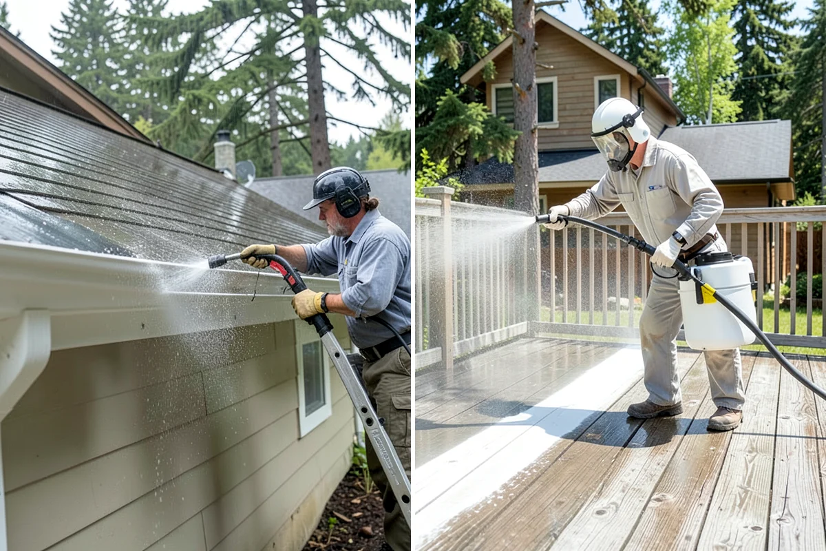 House Washing in Lakewood, Pierce County, WA - Inspect siding type and note delicate areas like vents and light fixtures