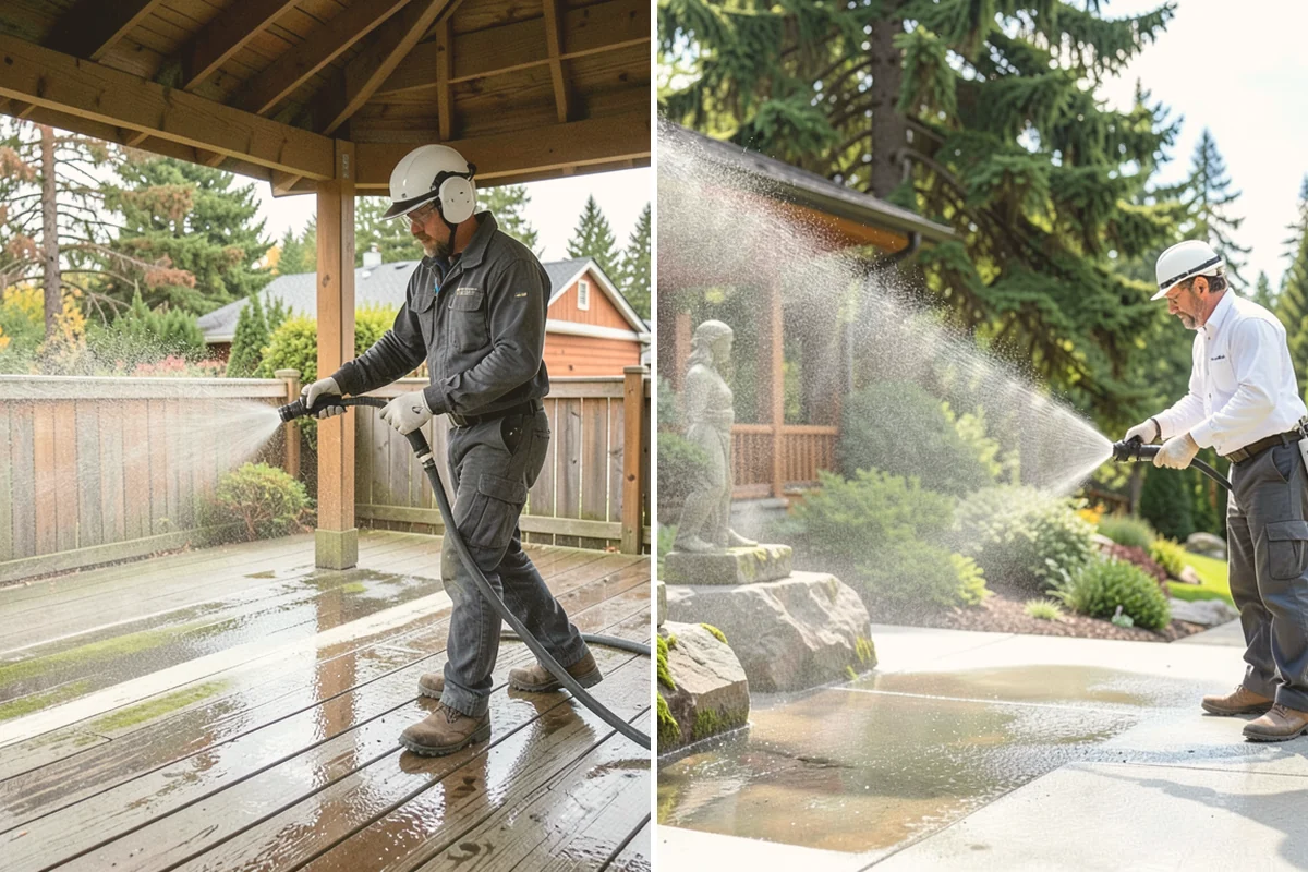 House Washing in Langley, Island County, WA - Inspect siding type and note delicate areas like vents and light fixtures