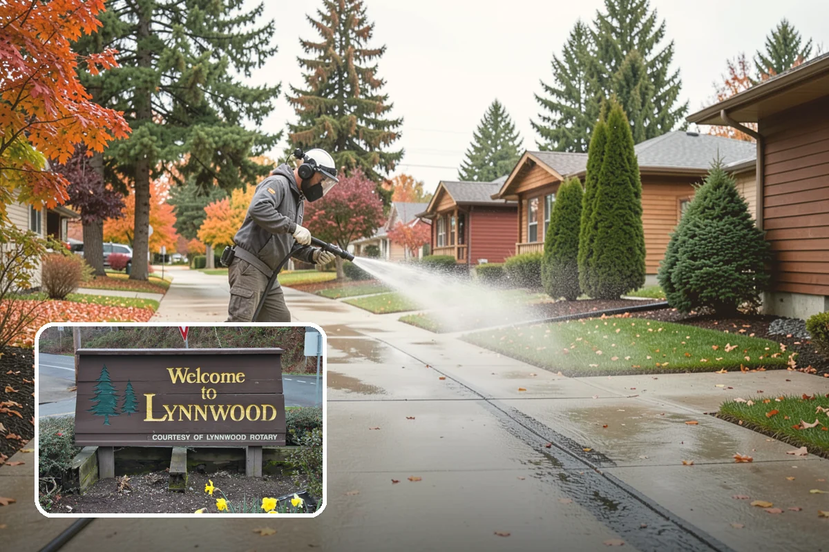 House Washing in Lynnwood, Snohomish County, WA - Removes the tell-tale green sheen that shade and moisture create