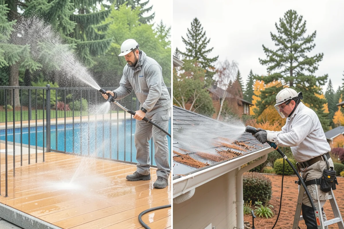 House Washing in Mercer Island, King County, WA - Inspect siding type and note delicate areas like vents and light fixtures
