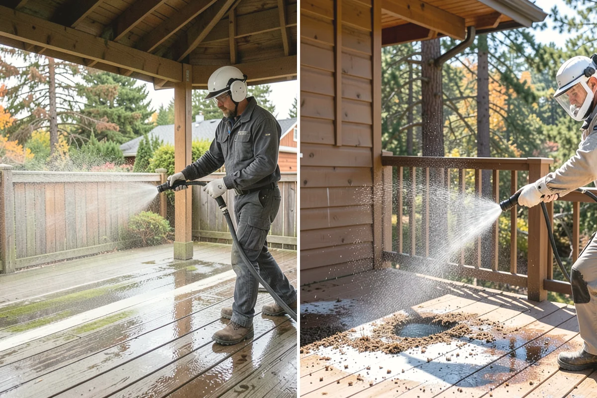 House Washing in Monroe, Snohomish County, WA - Inspect siding type and note delicate areas like vents and light fixtures