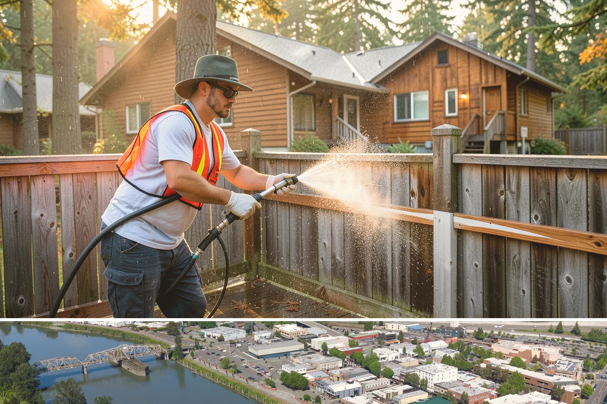 House Washing in Mount Vernon, Skagit County, WA - Late spring through early fall gives the driest windows for treatment to dwell and dry properly before the next rain.