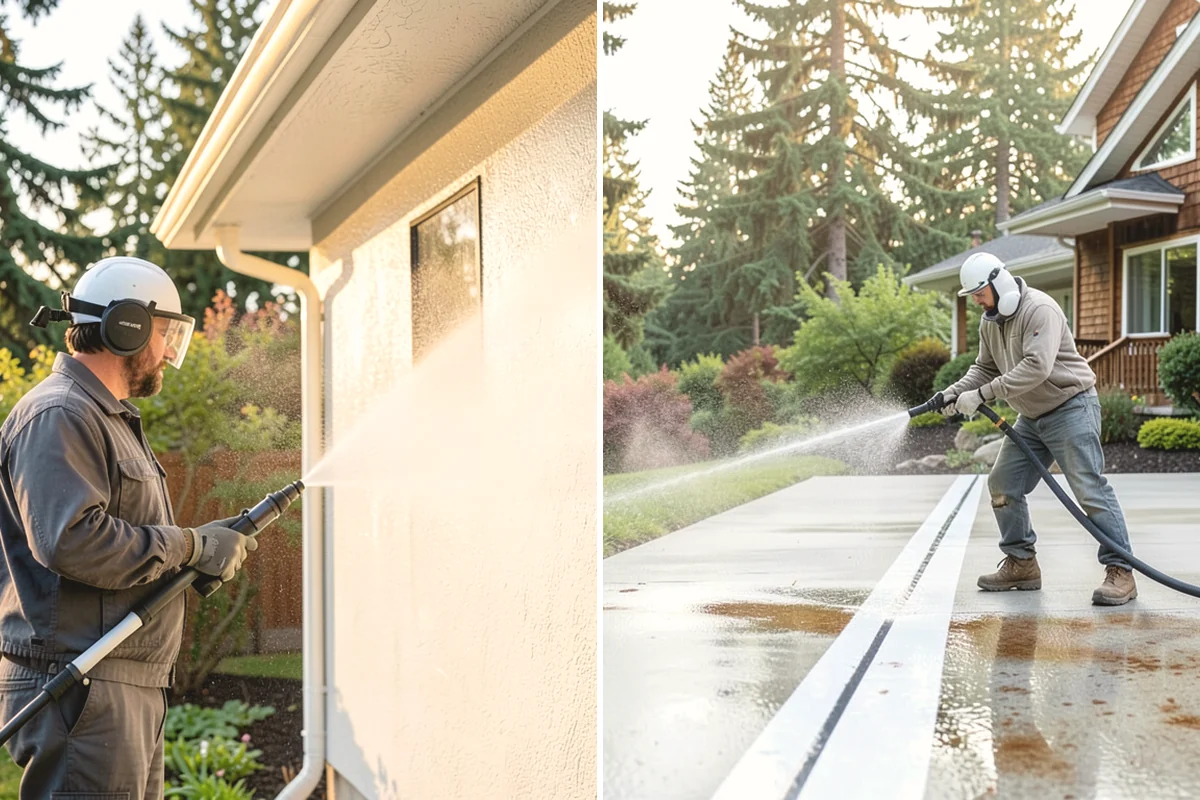 House Washing in Mukilteo, Snohomish County, WA - Inspect siding type and note delicate areas like vents and light fixtures