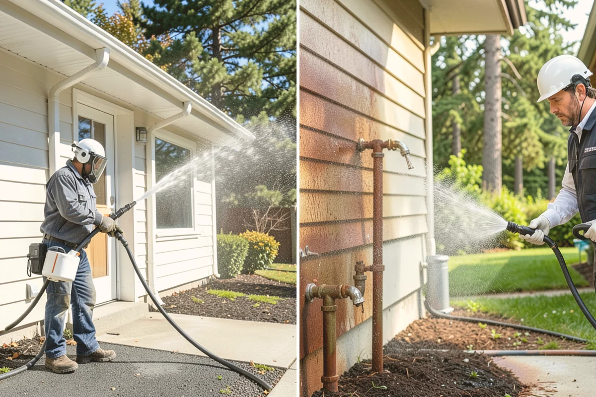 House Washing in Newcastle, King County, WA - Inspect siding type and note delicate areas like vents and light fixtures
