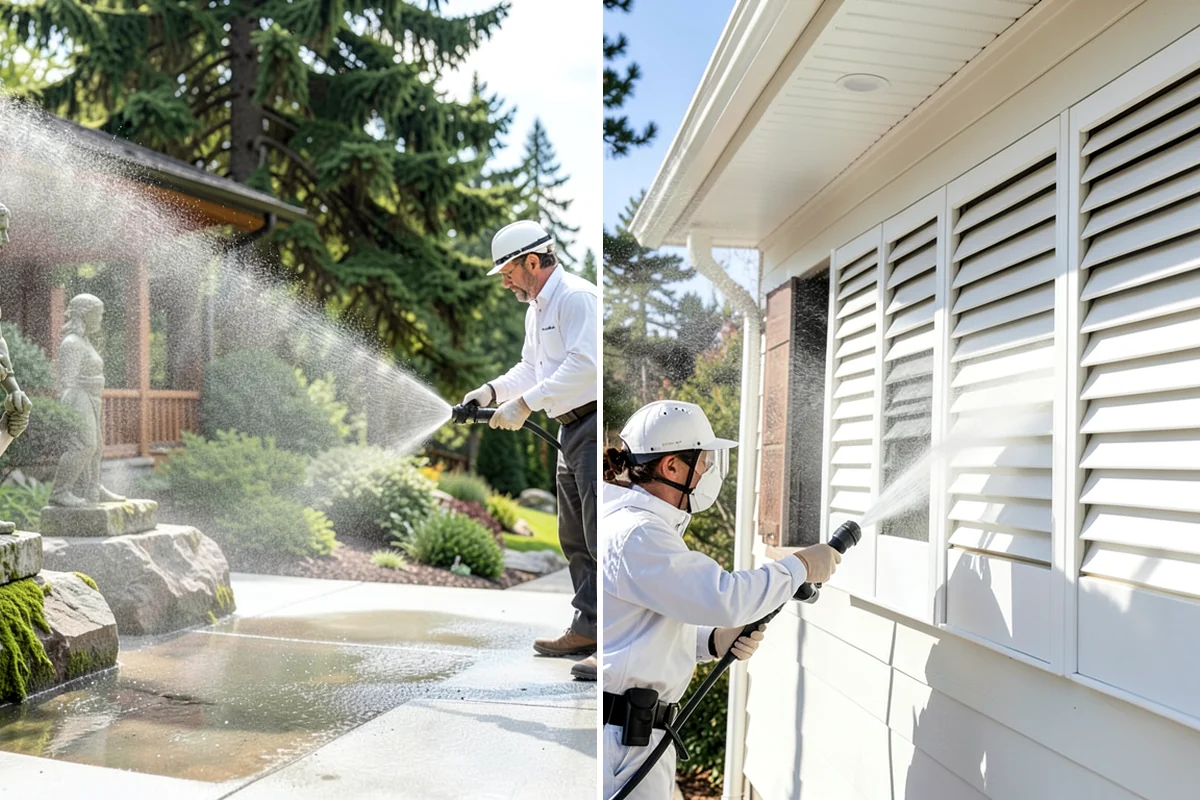 House Washing in Normandy Park, King County, WA - Inspect siding type and note delicate areas like vents and light fixtures