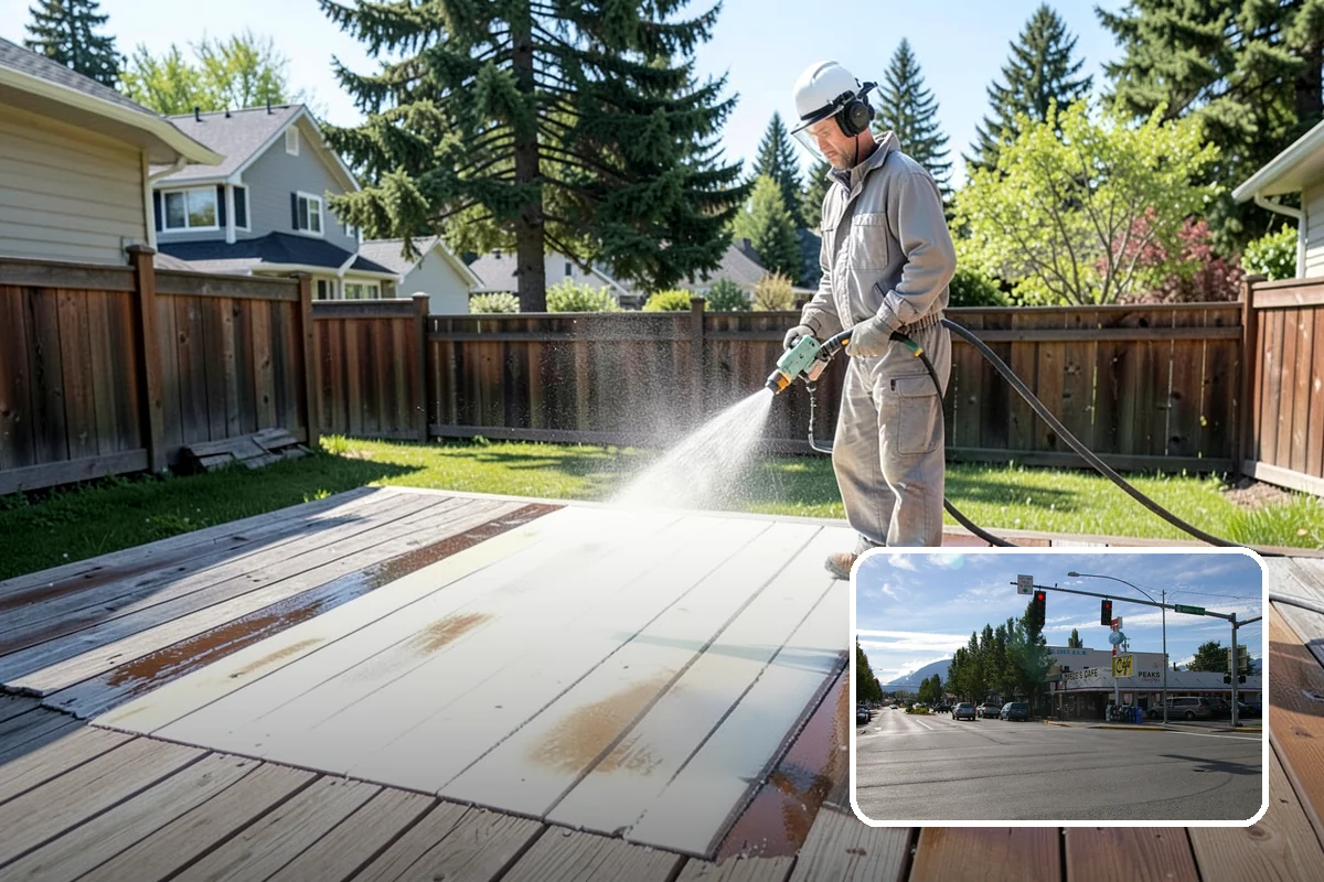 House Washing in North Bend, King County, WA - Removes the tell-tale green sheen that shade and moisture create