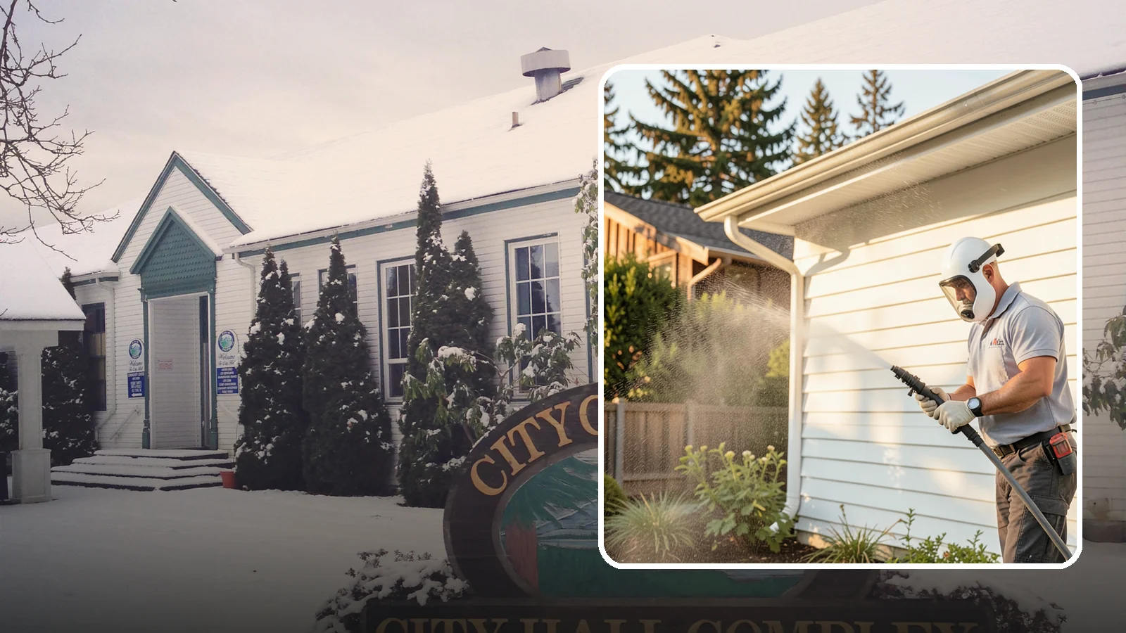 House Washing in Pacific, King County, WA - Our house washing lifts the green film, mildew, and grime that Western Washington's damp climate leaves on your siding.