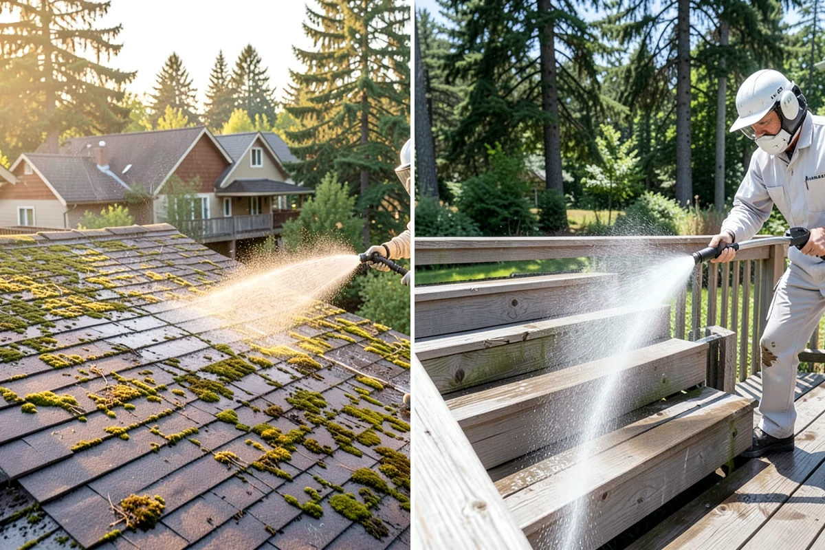 House Washing in Pacific, King County, WA - Inspect siding type and note delicate areas like vents and light fixtures