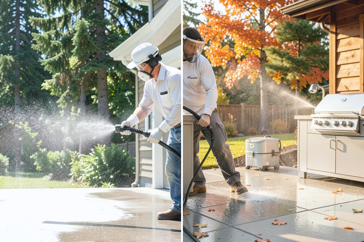 House Washing in Redmond, King County, WA - Inspect siding type and note delicate areas like vents and light fixtures