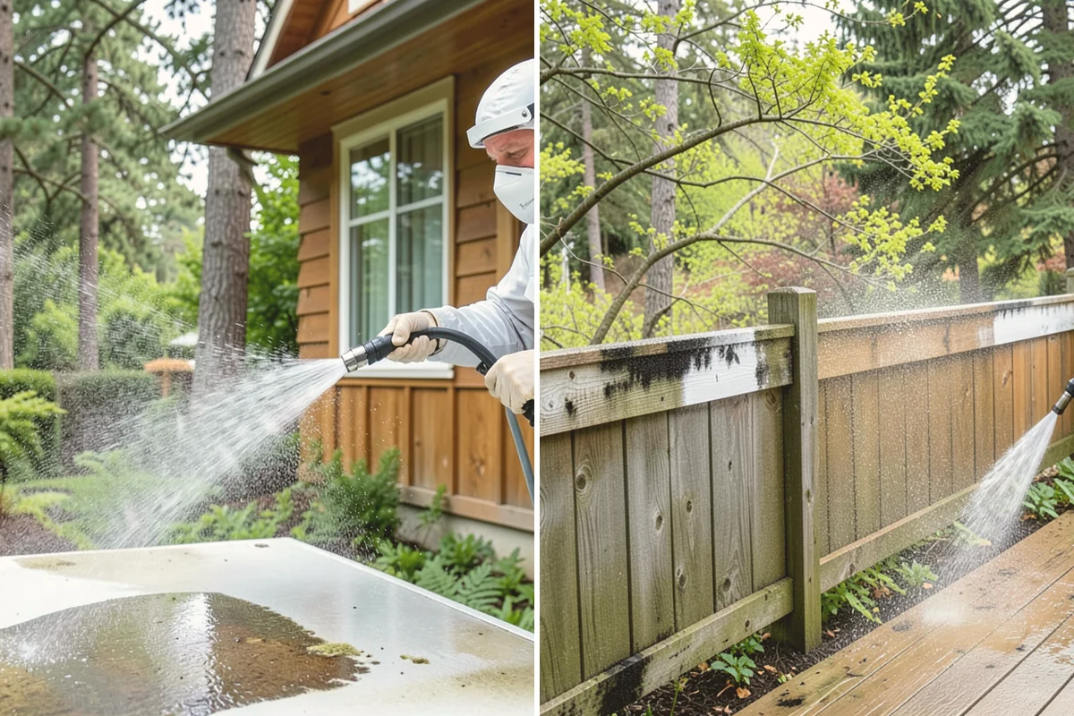 House Washing in Sammamish, King County, WA - Inspect siding type and note delicate areas like vents and light fixtures