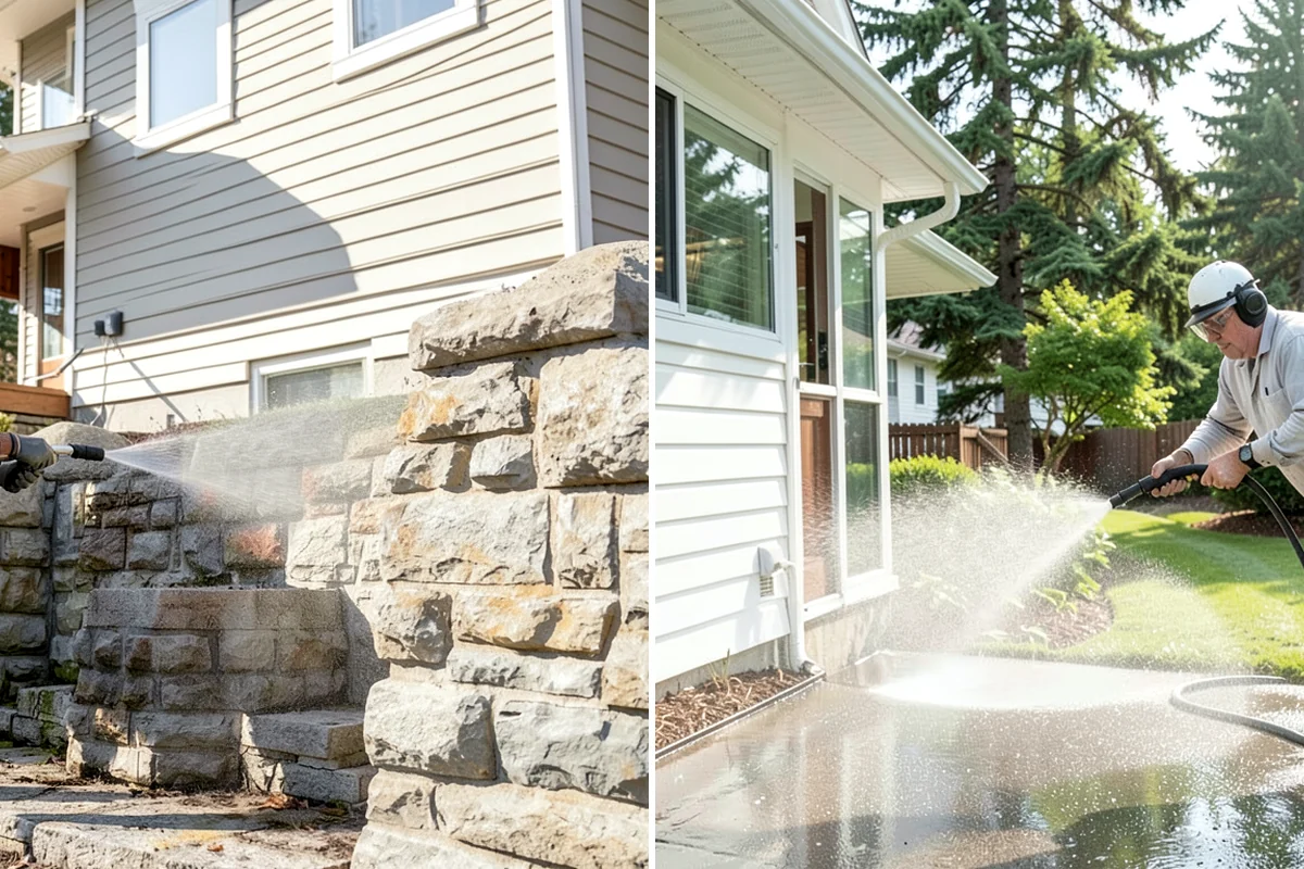 House Washing in Shoreline, King County, WA - Inspect siding type and note delicate areas like vents and light fixtures