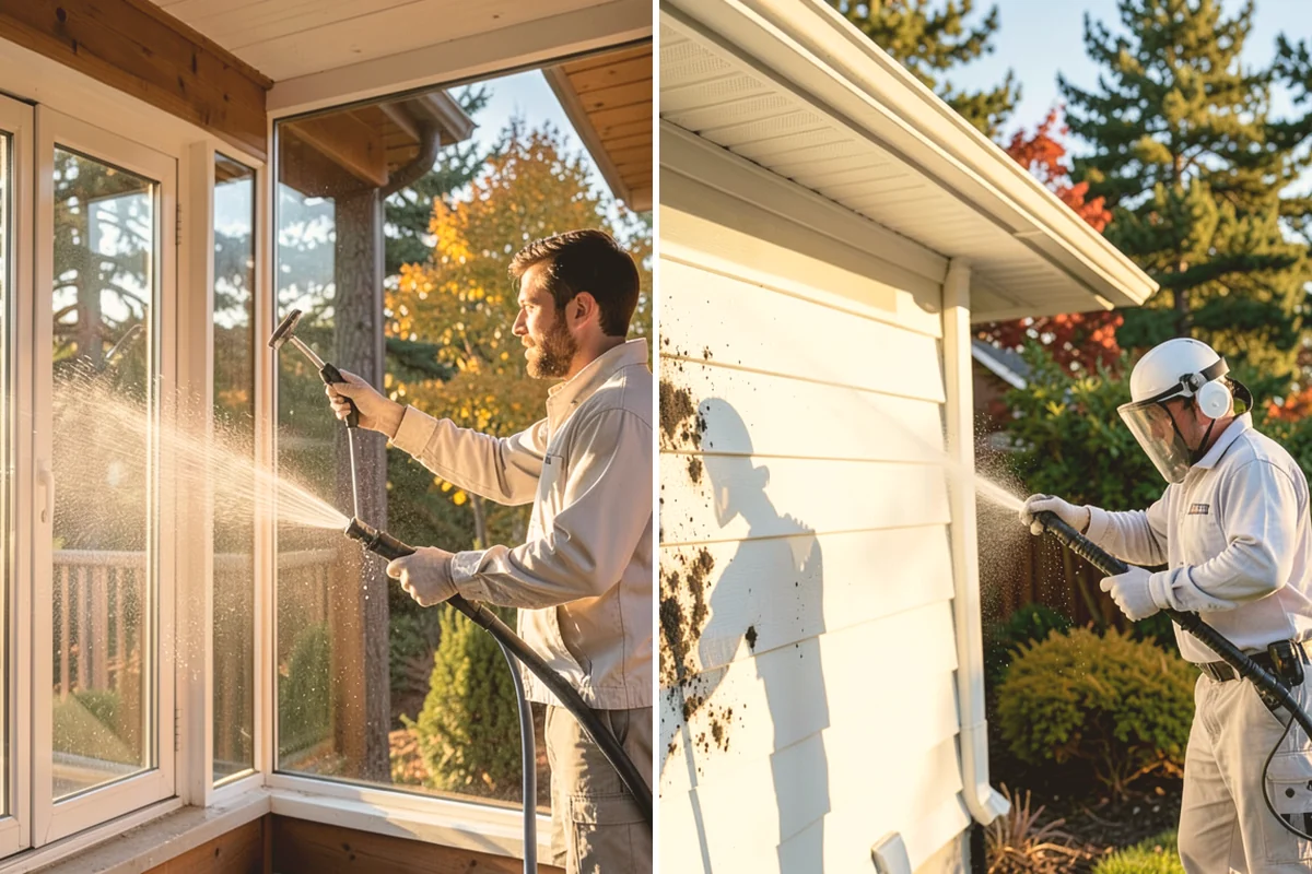 House Washing in Snohomish, Snohomish County, WA - Inspect siding type and note delicate areas like vents and light fixtures