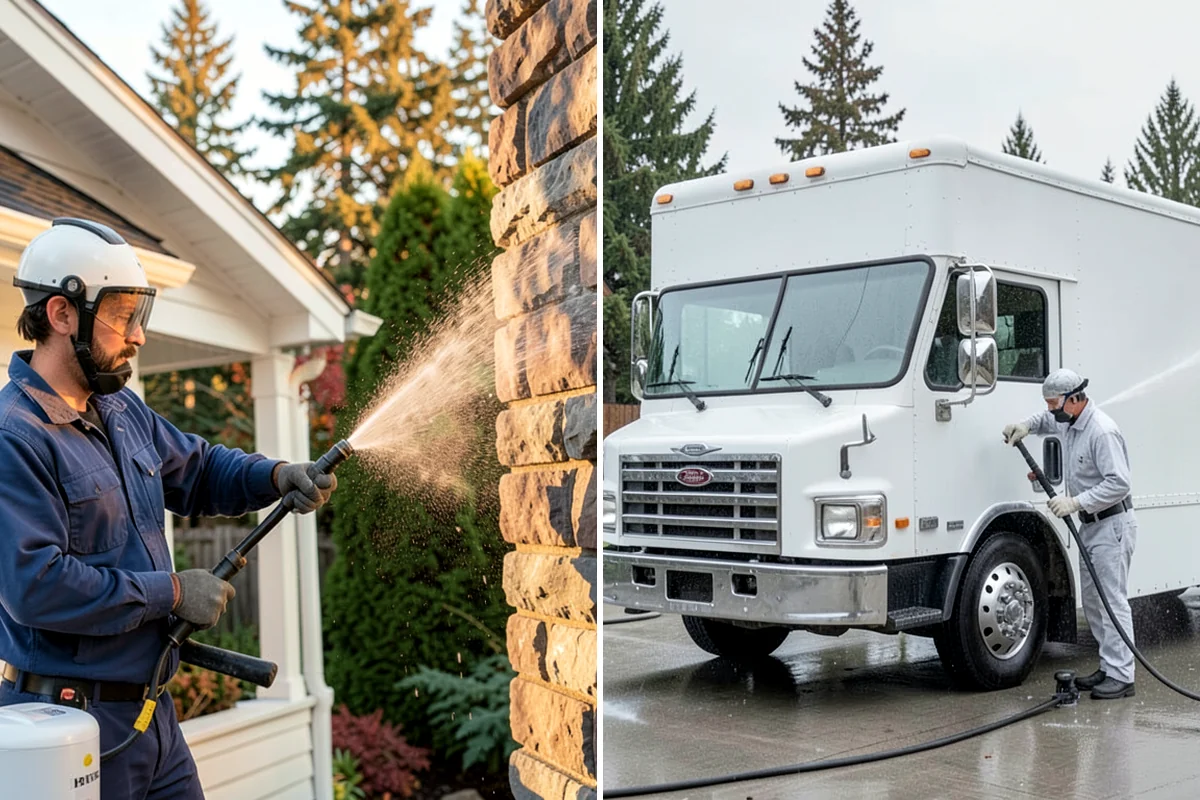 House Washing in Snoqualmie, King County, WA - Inspect siding type and note delicate areas like vents and light fixtures