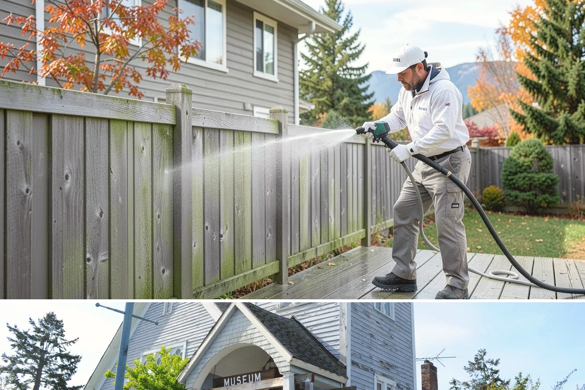 House Washing in Steilacoom, Pierce County, WA - Late spring through early fall gives the driest windows for treatment to dwell and dry properly before the next rain.