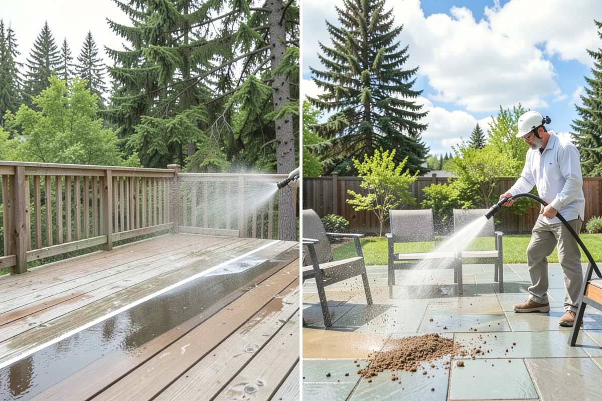House Washing in Tacoma, Pierce County, WA - Inspect siding type and note delicate areas like vents and light fixtures