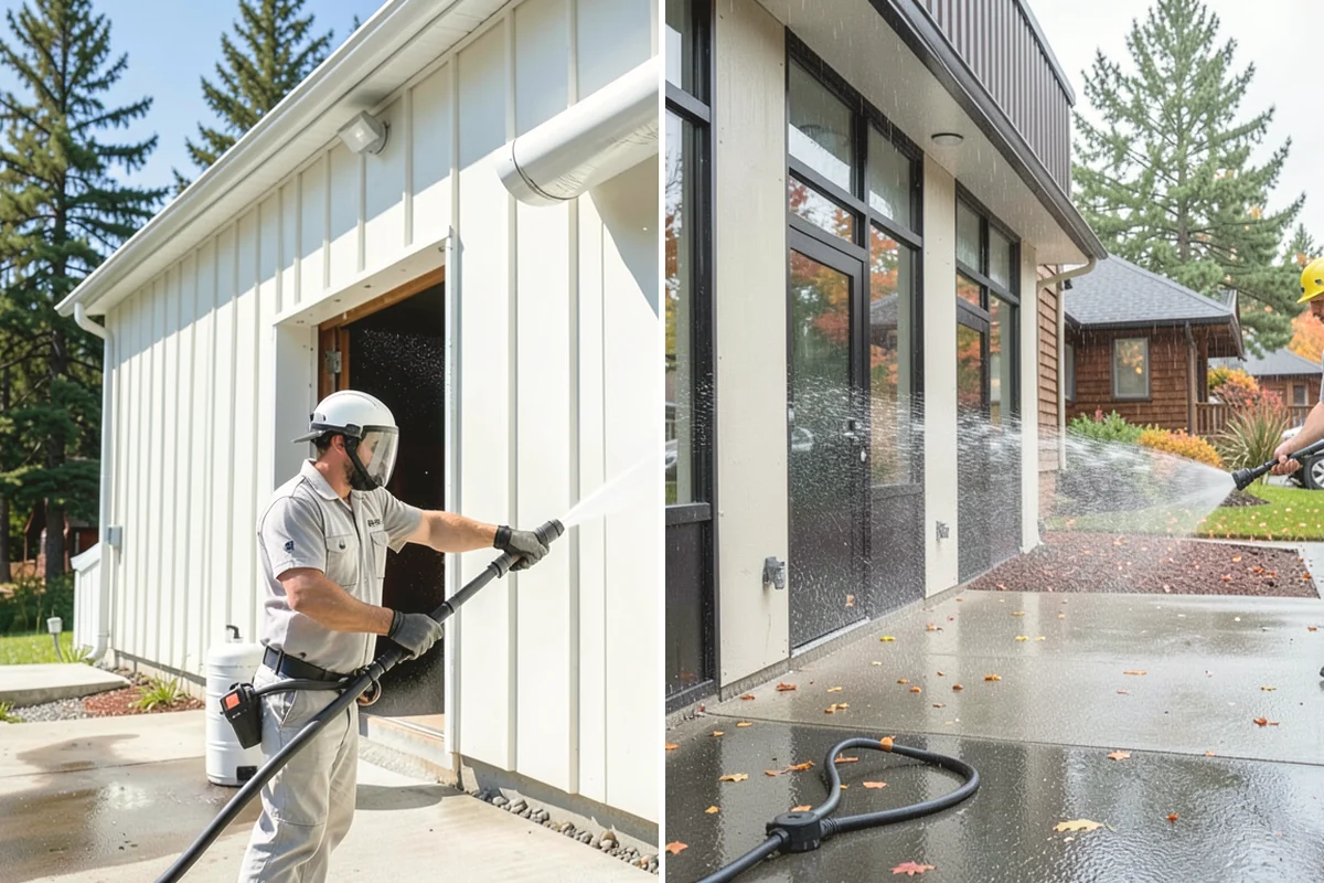 House Washing in Tukwila, King County, WA - Inspect siding type and note delicate areas like vents and light fixtures