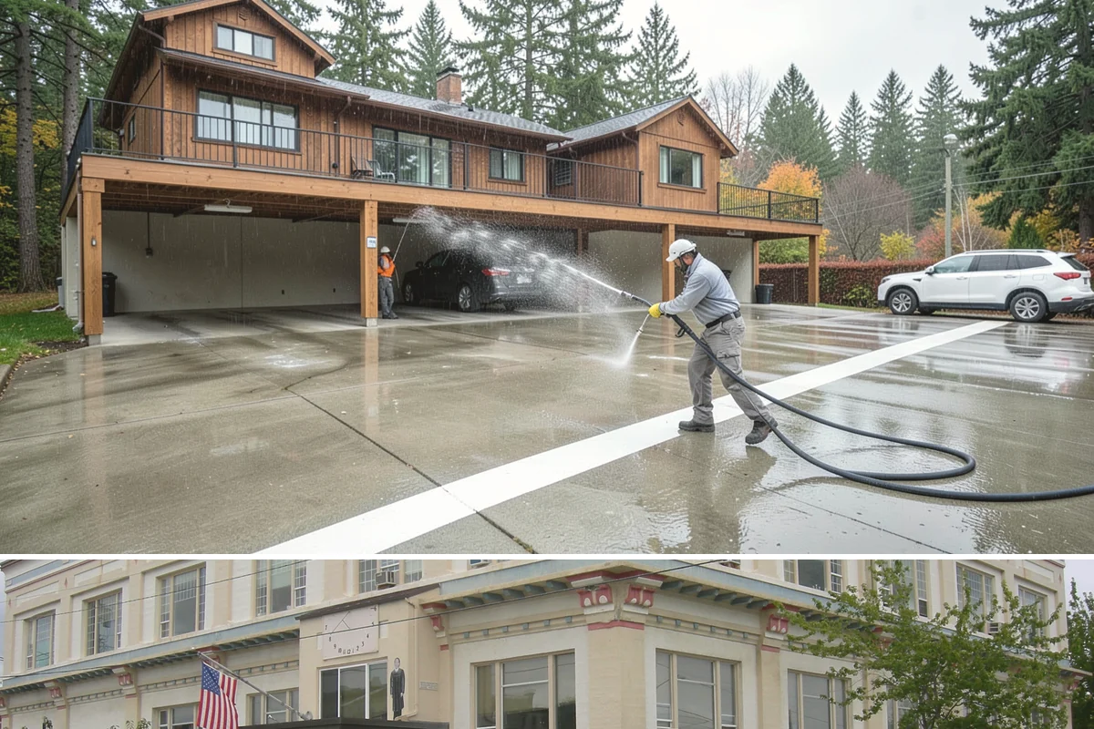 Industrial Cleaning in Anacortes, Skagit County, WA - Industrial exteriors can be serviced year-round, with heavy degreasing scheduled in drier months for easier runoff containment.