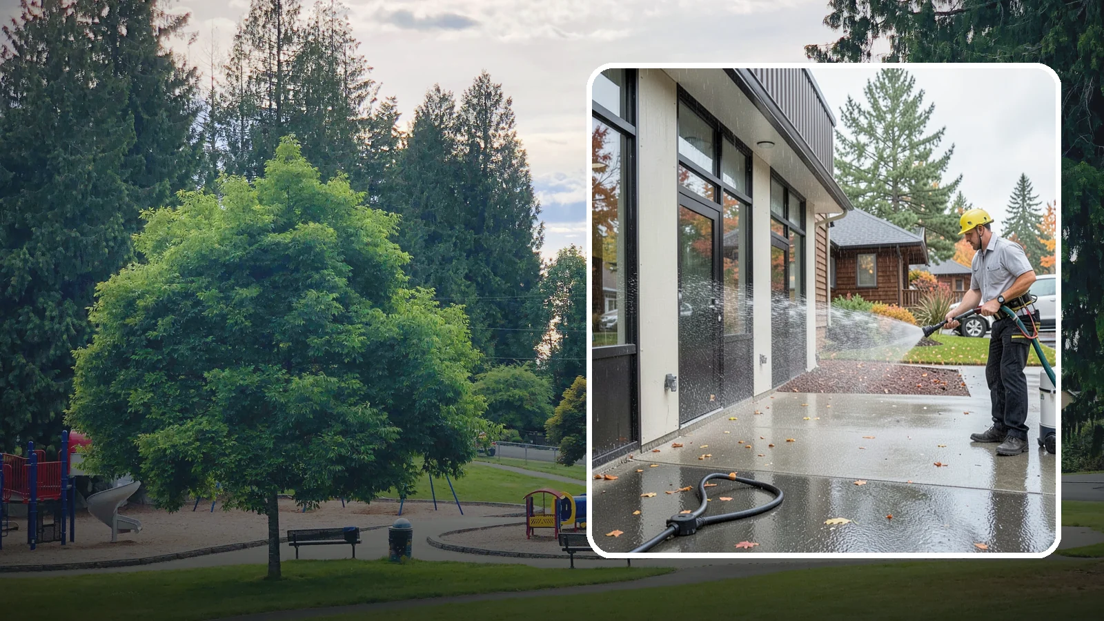 Industrial Cleaning in Bonney Lake, Pierce County, WA - Heavy-duty exterior washing for industrial plants and facilities that removes grease, soot, chemical residue, and Northwest grime...