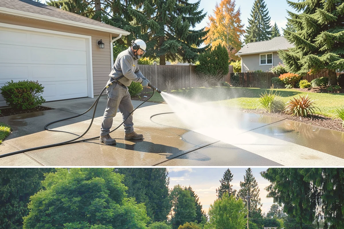 Industrial Cleaning in Bonney Lake, Pierce County, WA - Industrial exteriors can be serviced year-round, with heavy degreasing scheduled in drier months for easier runoff containment.