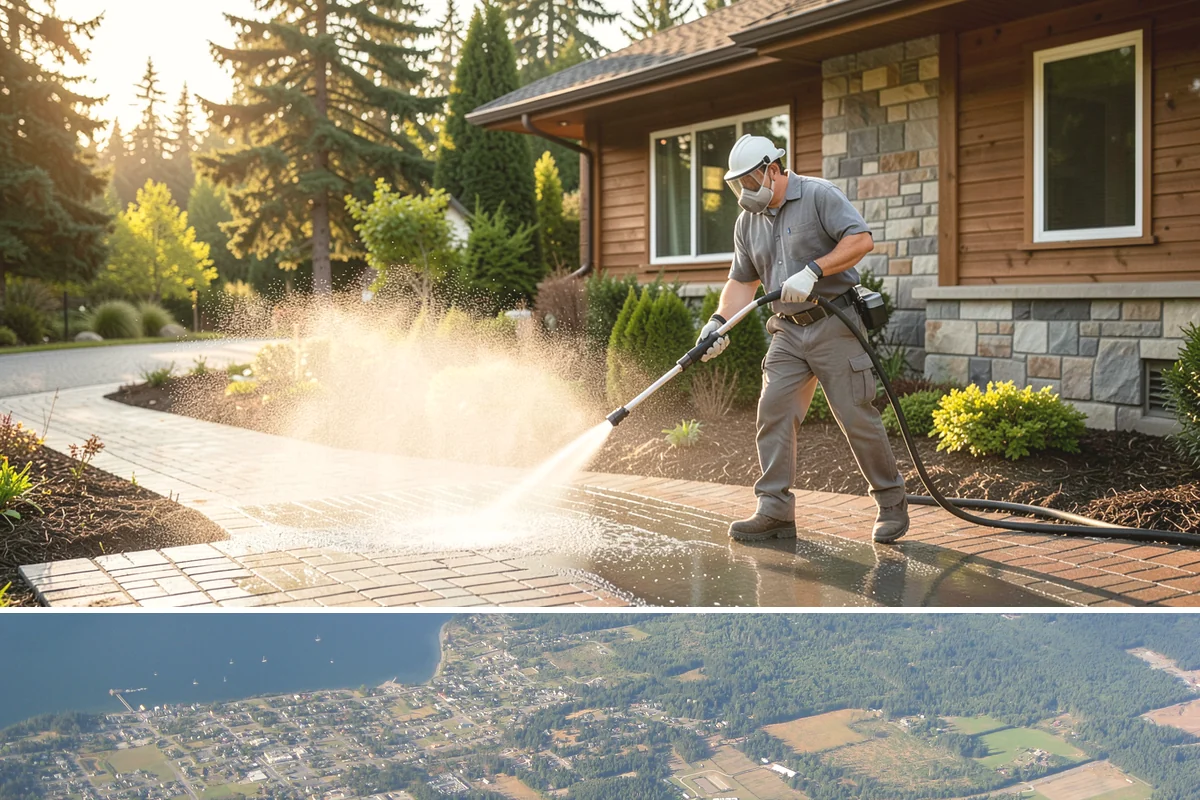 Industrial Cleaning in Coupeville, Island County, WA - Industrial exteriors can be serviced year-round, with heavy degreasing scheduled in drier months for easier runoff containment.
