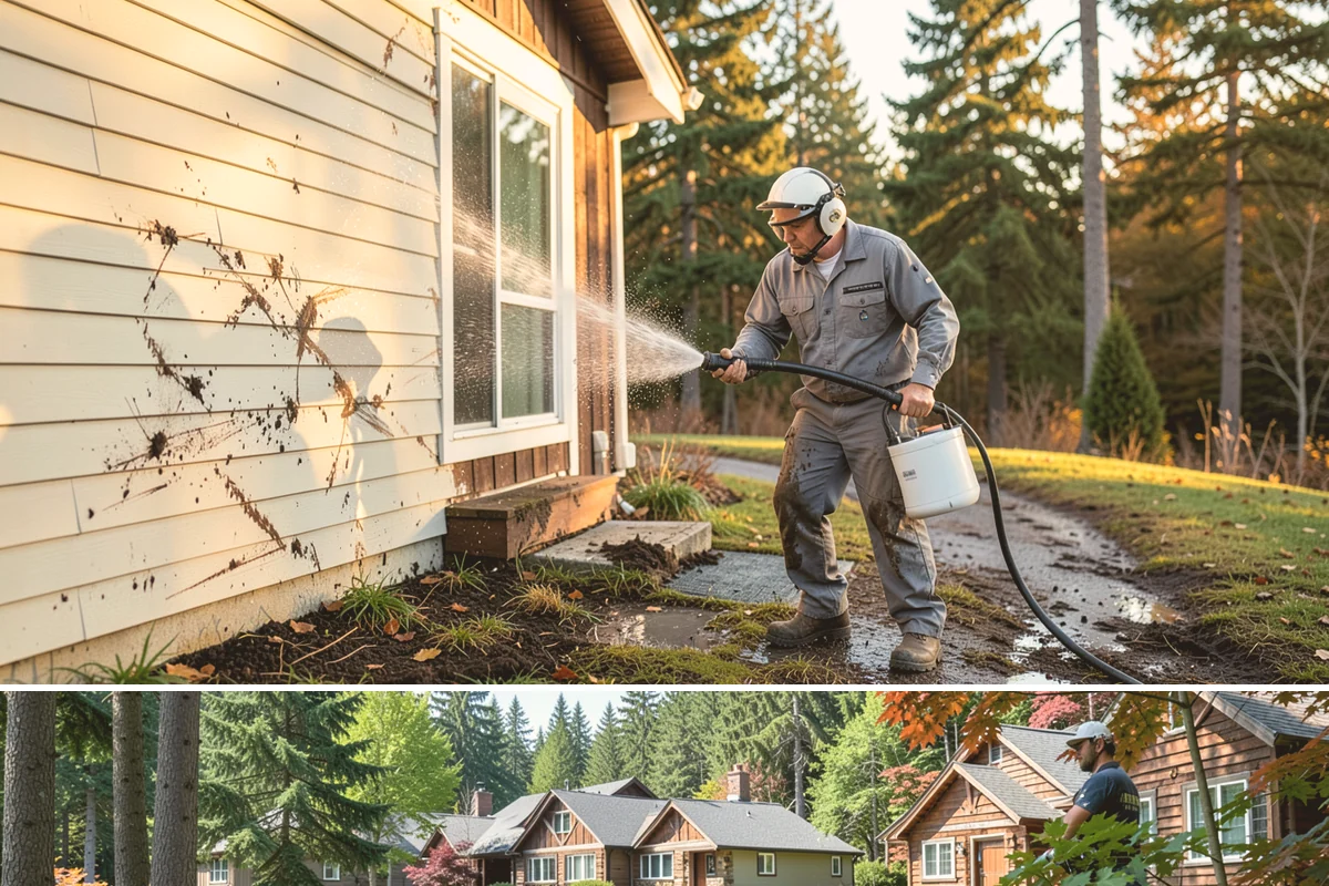 Industrial Cleaning in Edgewood, Pierce County, WA - Industrial exteriors can be serviced year-round, with heavy degreasing scheduled in drier months for easier runoff containment.