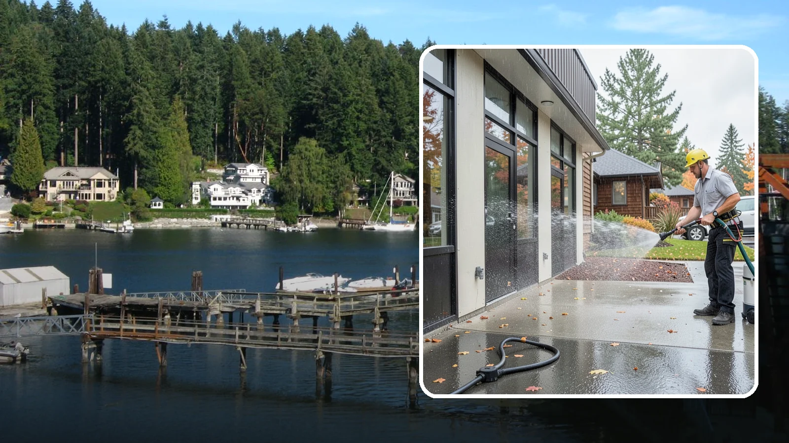 Industrial Cleaning in Gig Harbor, Pierce County, WA - Heavy-duty exterior washing for industrial plants and facilities that removes grease, soot, chemical residue, and Northwest grime...
