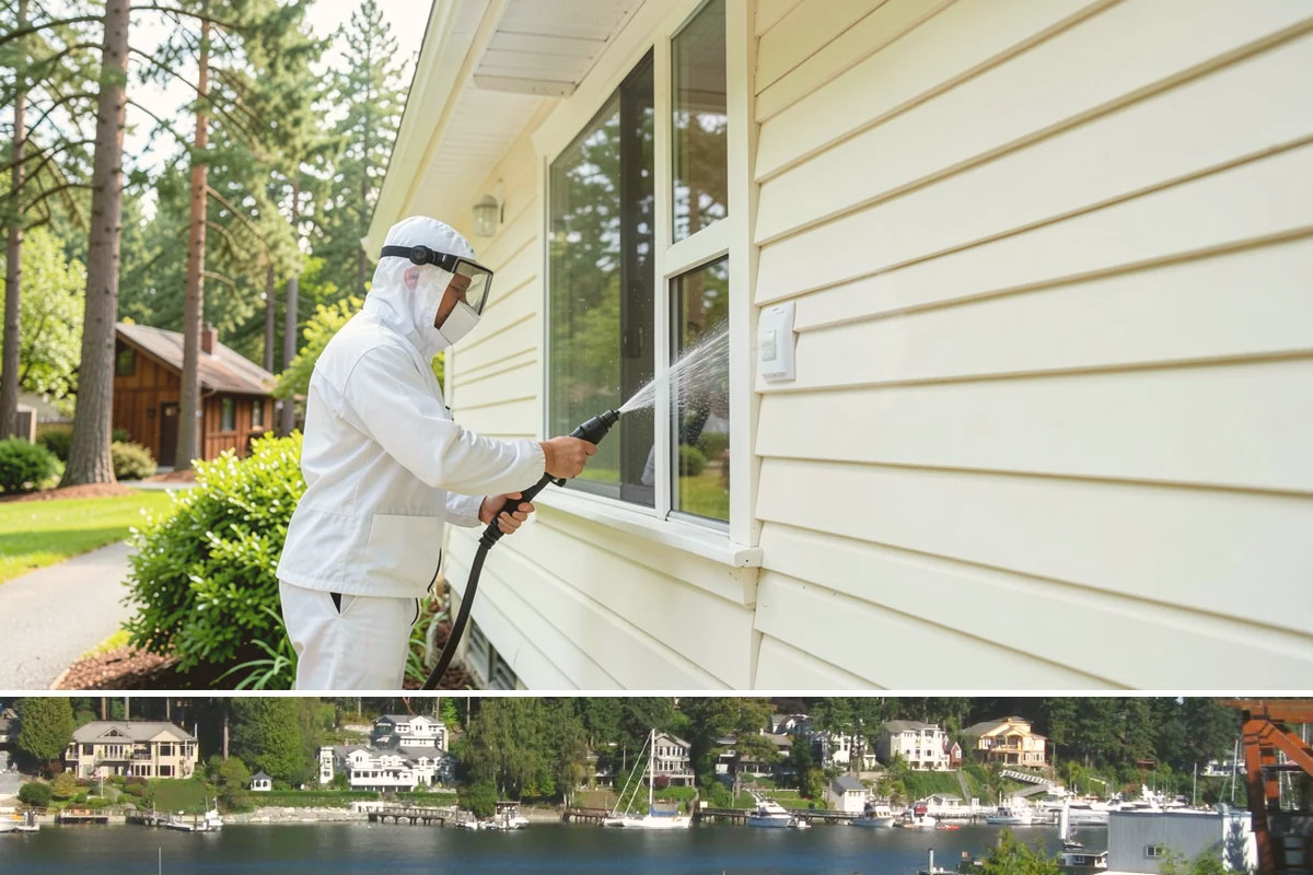 Industrial Cleaning in Gig Harbor, Pierce County, WA - Industrial exteriors can be serviced year-round, with heavy degreasing scheduled in drier months for easier runoff containment.