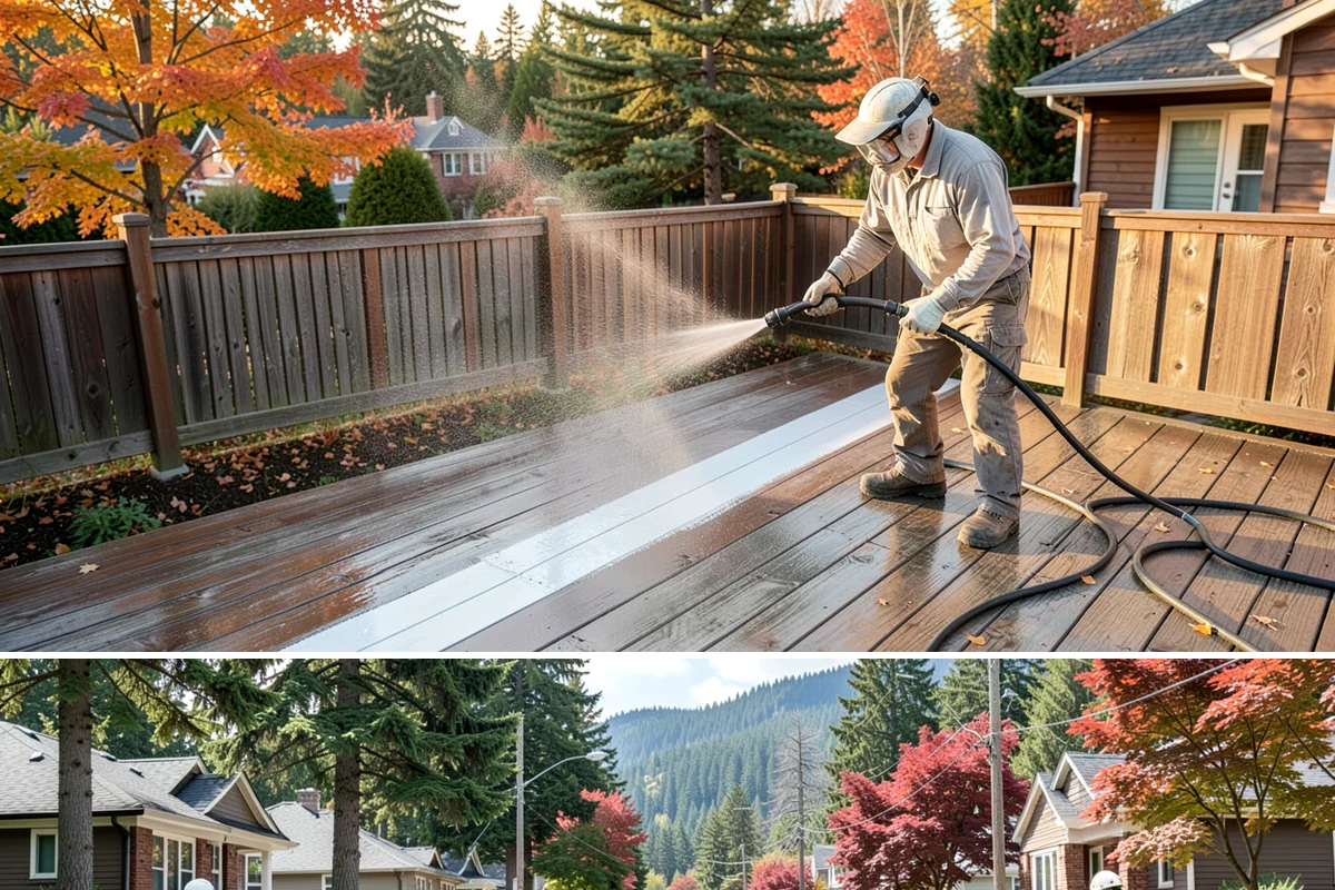 Industrial Cleaning in Hunts Point, King County, WA - Industrial exteriors can be serviced year-round, with heavy degreasing scheduled in drier months for easier runoff containment.