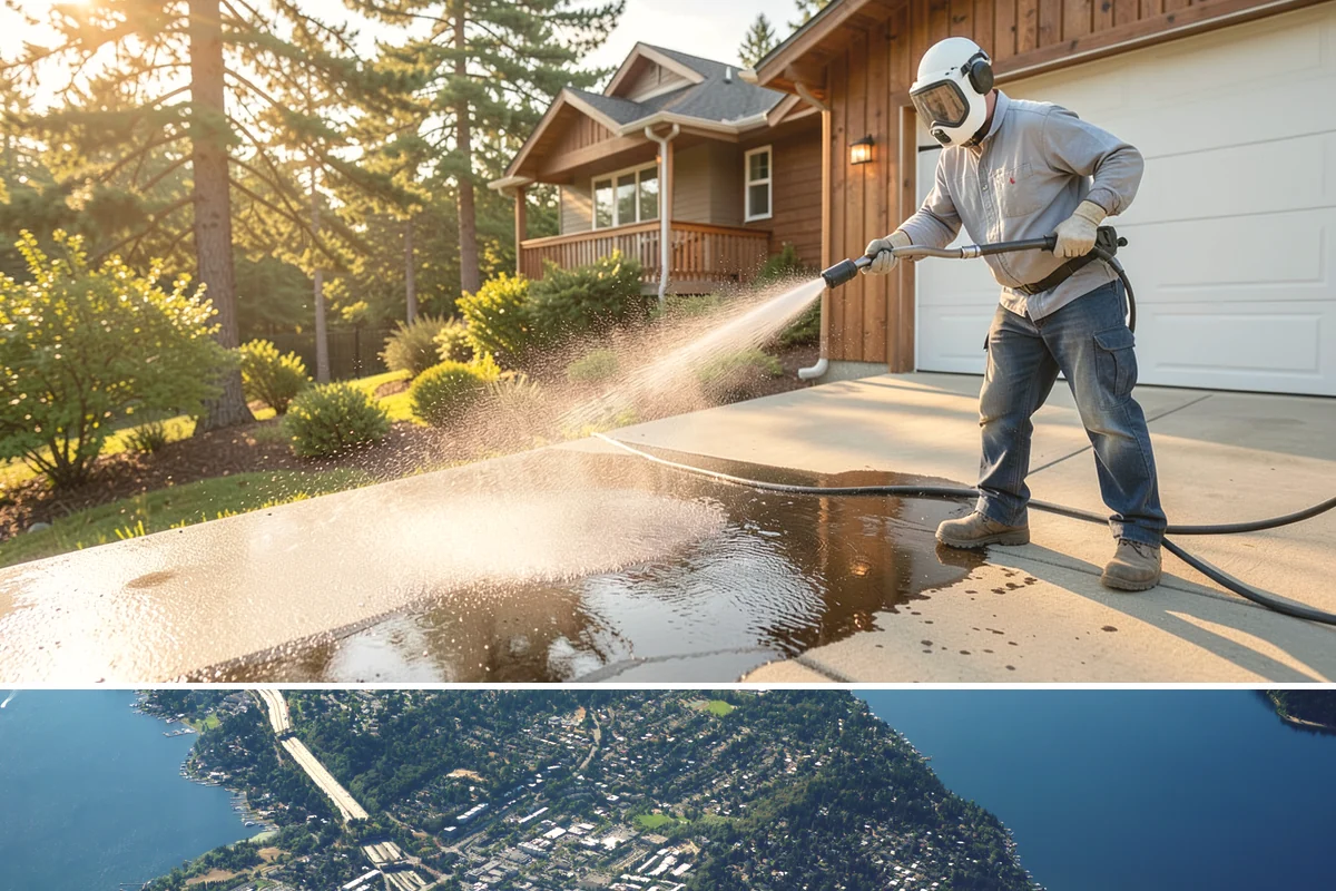 Industrial Cleaning in Mercer Island, King County, WA - Industrial exteriors can be serviced year-round, with heavy degreasing scheduled in drier months for easier runoff containment.