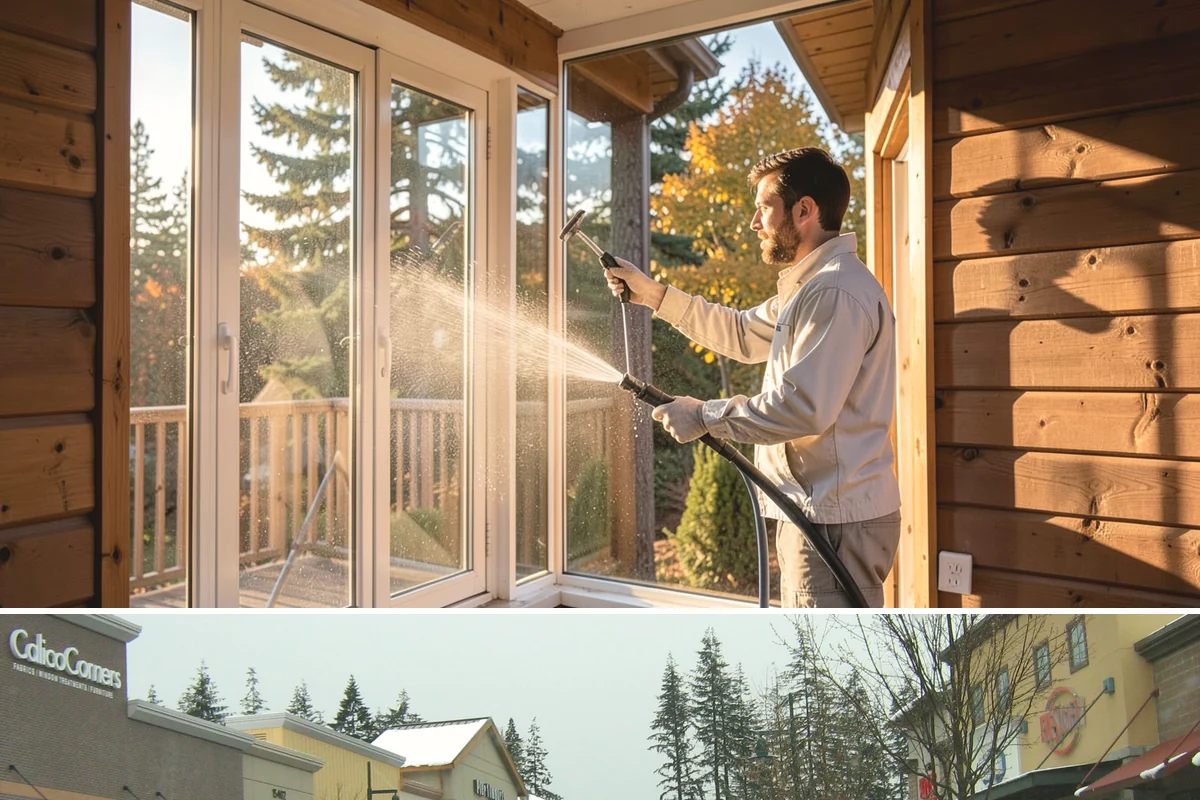 Industrial Cleaning in Mill Creek, Snohomish County, WA - Industrial exteriors can be serviced year-round, with heavy degreasing scheduled in drier months for easier runoff containment.