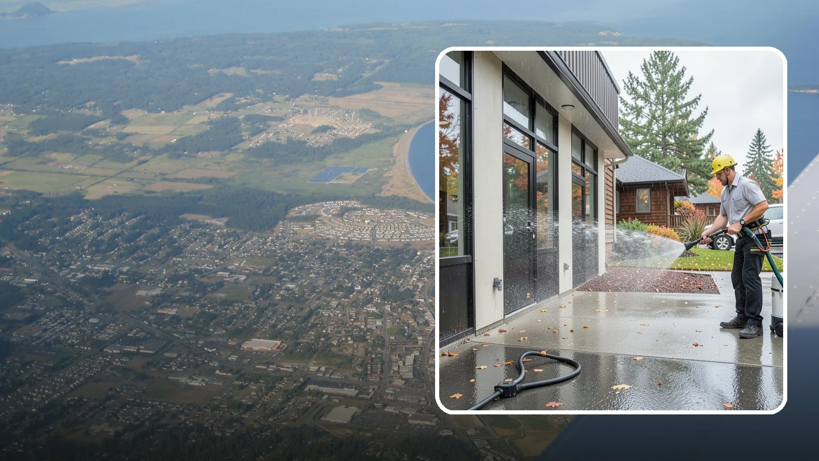Industrial Cleaning in Oak Harbor, Island County, WA - Heavy-duty exterior washing for industrial plants and facilities that removes grease, soot, chemical residue, and Northwest grime...