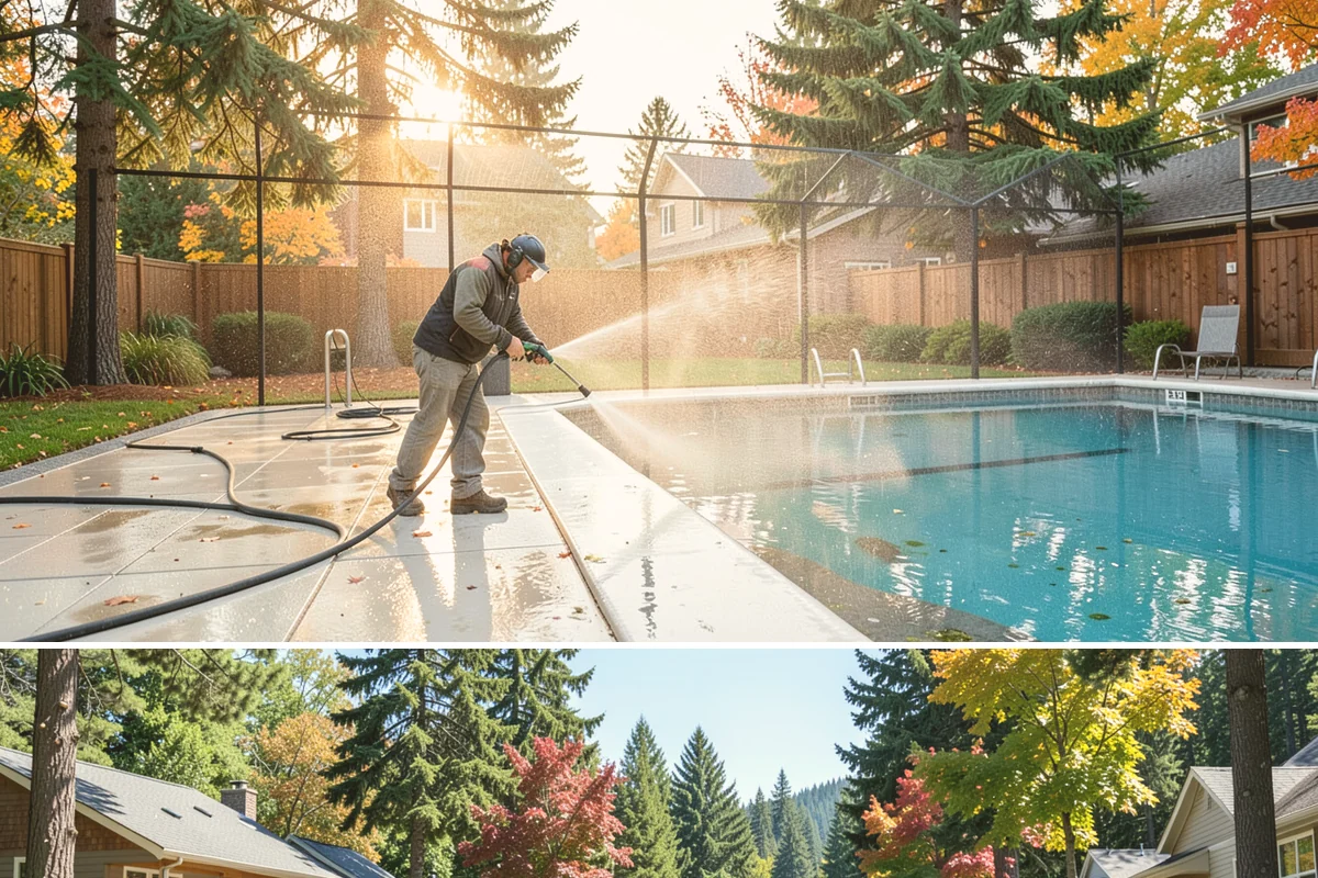 Industrial Cleaning in Orting, Pierce County, WA - Industrial exteriors can be serviced year-round, with heavy degreasing scheduled in drier months for easier runoff containment.