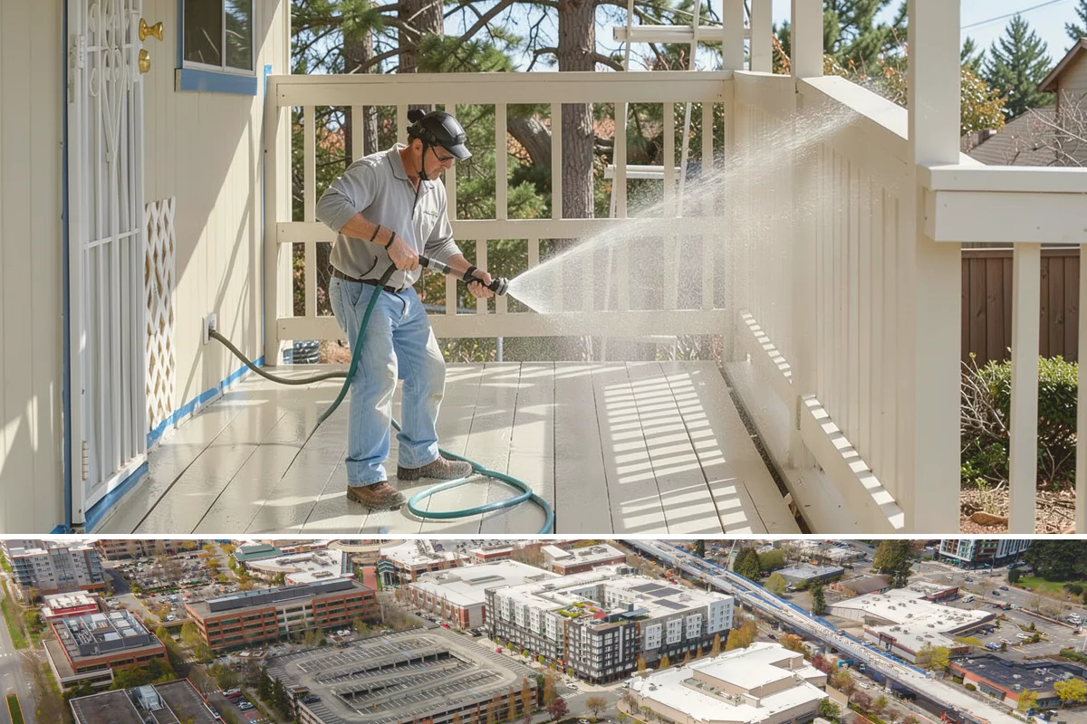 Industrial Cleaning in Redmond, King County, WA - Industrial exteriors can be serviced year-round, with heavy degreasing scheduled in drier months for easier runoff containment.