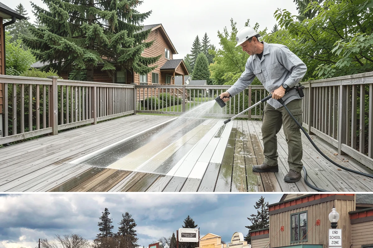 Industrial Cleaning in Roy, Pierce County, WA - Industrial exteriors can be serviced year-round, with heavy degreasing scheduled in drier months for easier runoff containment.