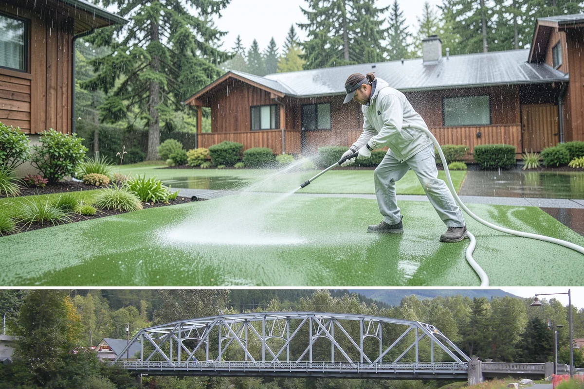 Industrial Cleaning in Skykomish, King County, WA - Industrial exteriors can be serviced year-round, with heavy degreasing scheduled in drier months for easier runoff containment.