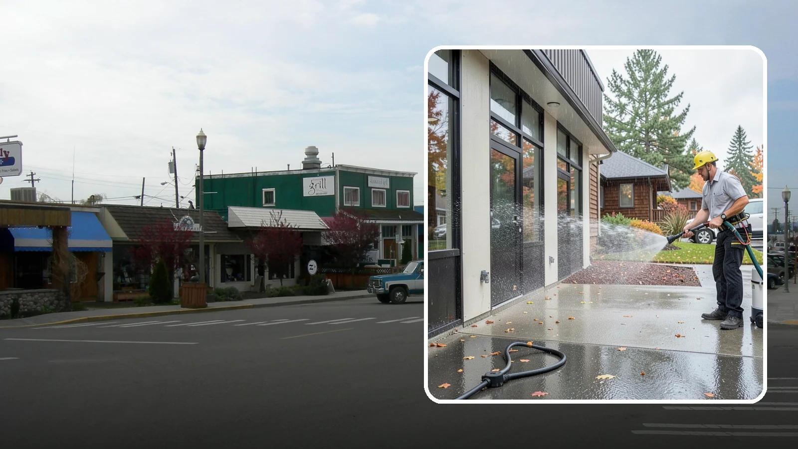 Industrial Cleaning in Stanwood, Snohomish County, WA - Heavy-duty exterior washing for industrial plants and facilities that removes grease, soot, chemical residue, and Northwest grime...