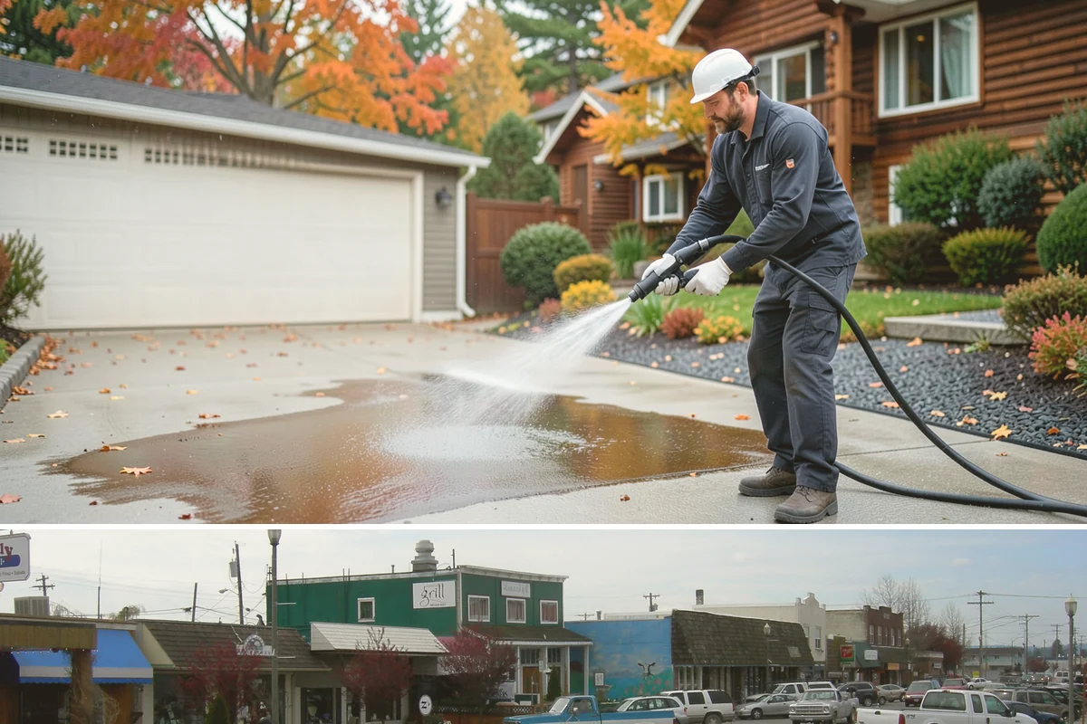 Industrial Cleaning in Stanwood, Snohomish County, WA - Industrial exteriors can be serviced year-round, with heavy degreasing scheduled in drier months for easier runoff containment.
