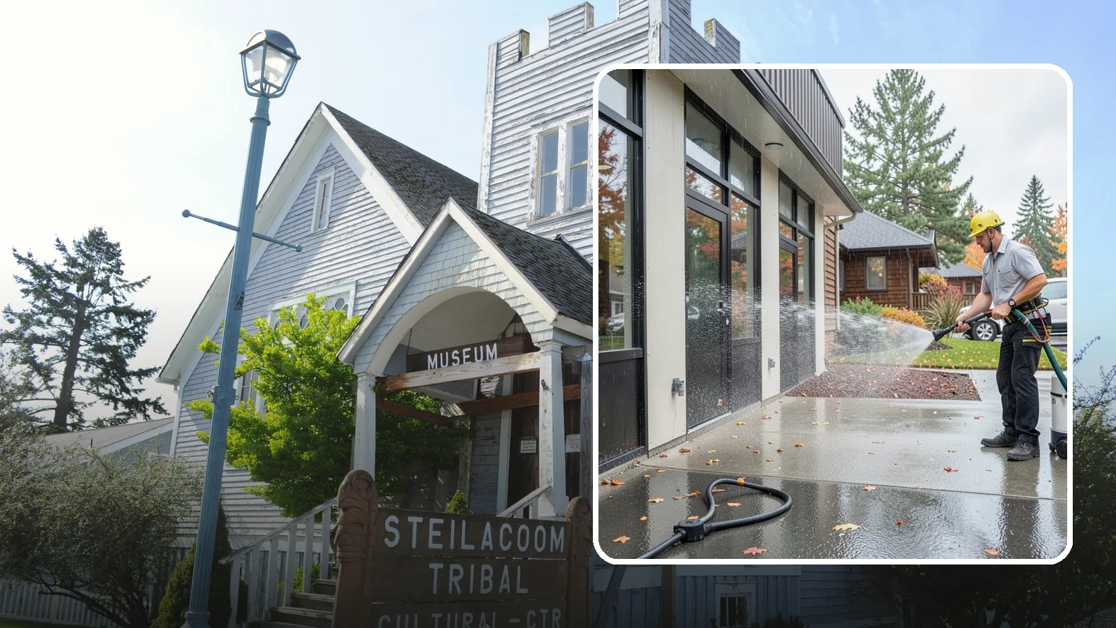 Industrial Cleaning in Steilacoom, Pierce County, WA - Heavy-duty exterior washing for industrial plants and facilities that removes grease, soot, chemical residue, and Northwest grime...