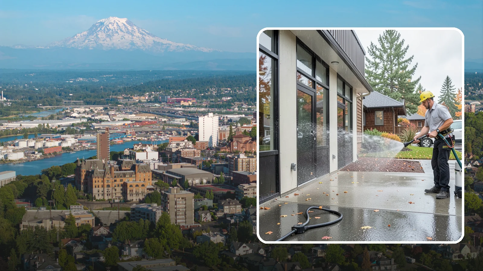 Industrial Cleaning in Tacoma, Pierce County, WA - Heavy-duty exterior washing for industrial plants and facilities that removes grease, soot, chemical residue, and Northwest grime...