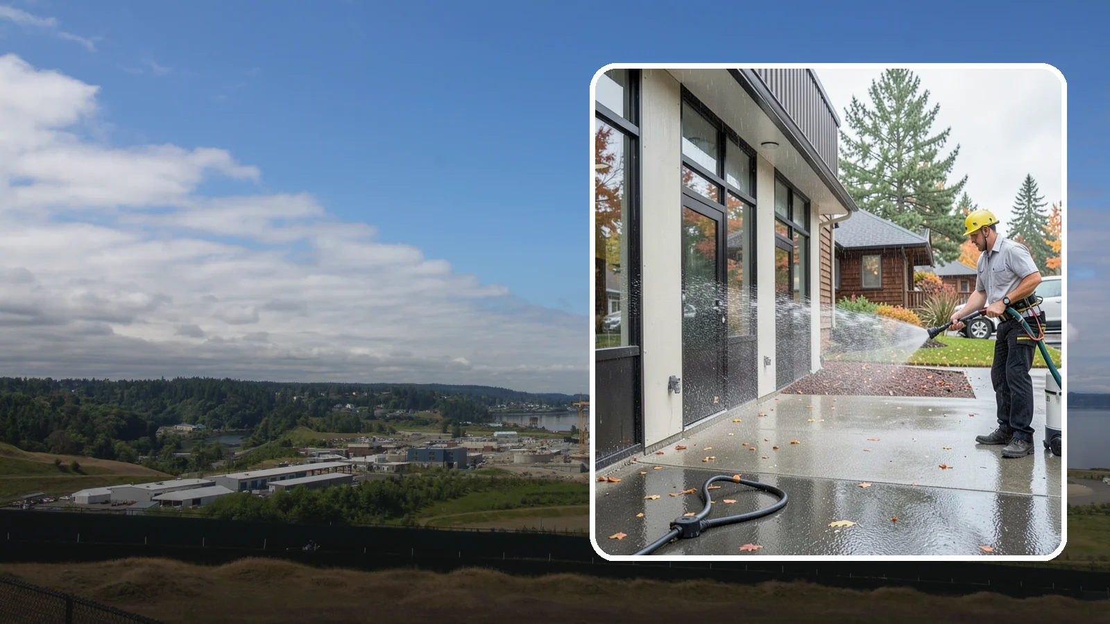 Industrial Cleaning in University Place, Pierce County, WA - Heavy-duty exterior washing for industrial plants and facilities that removes grease, soot, chemical residue, and Northwest grime...